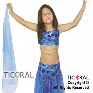 DISFRAZ ODALISCA NIA AZUL TALLE 3 x 1